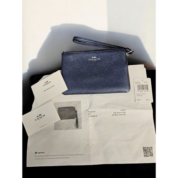 Coach Colorblock Pebbled Leather Satchel with Matching Wristlet - Picture 8 of 9